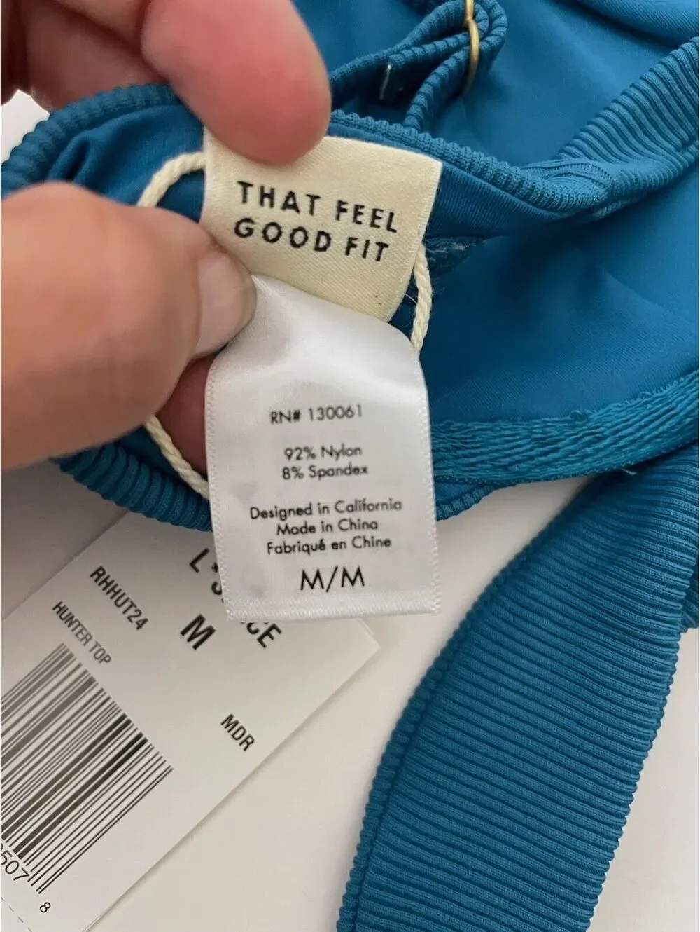 L*Space Medium Mediterranean Blue Hunter Underwire Bikini Swim Top NWT